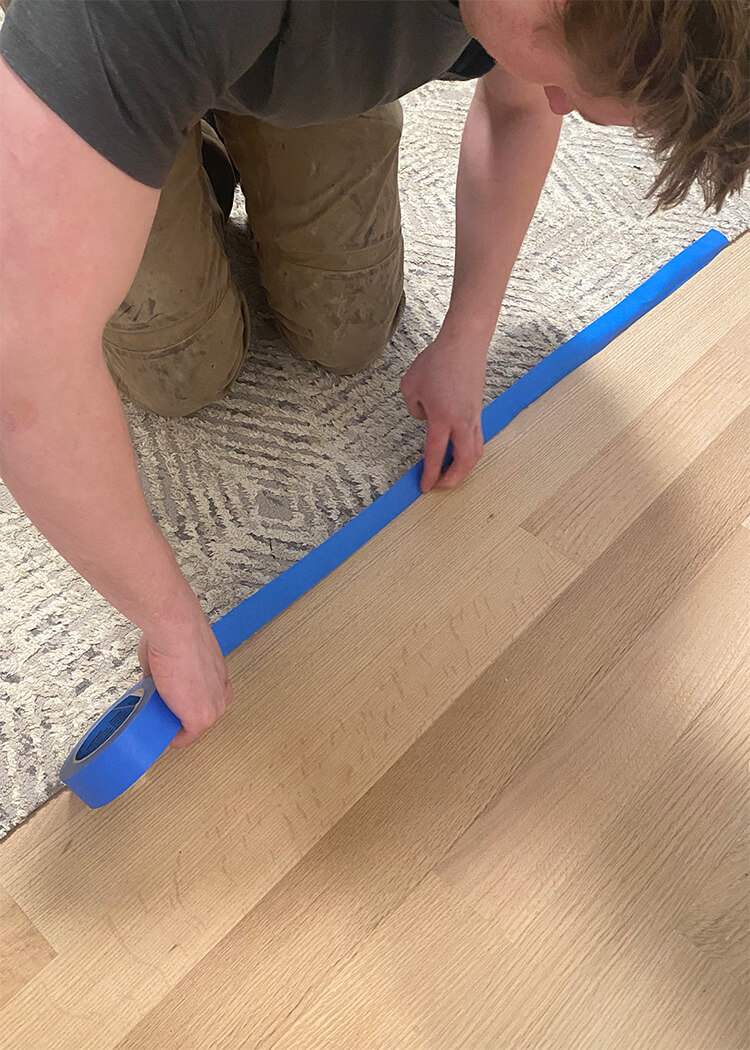 Step 3-Masking off areas