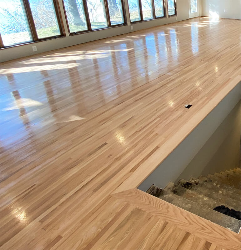 Waterbased wood floor finish